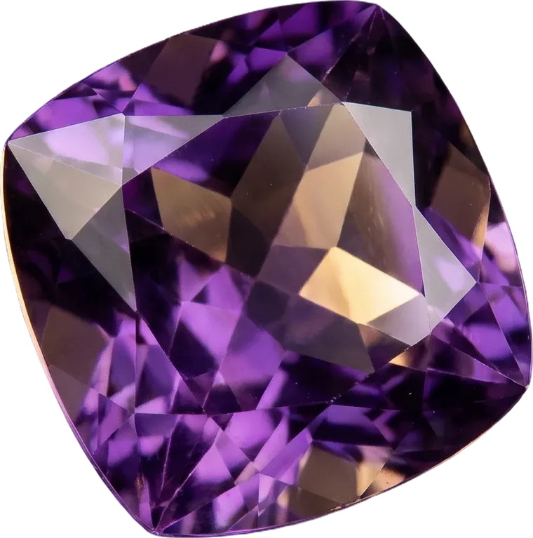 Ein einzelner, geschliffener Amethyst als Sinnbild für eine individuell gebaute Lösung